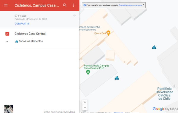 Cicleteros campus Casa Central