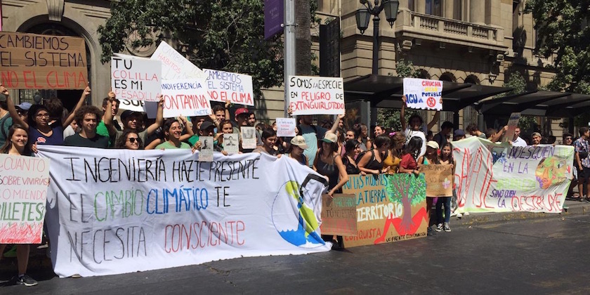 Jóvenes chilenos se sumaron al 15M